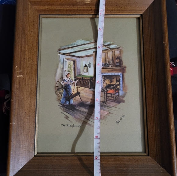 Vintage Wood Framed Signed Print - Picture 9 of 12